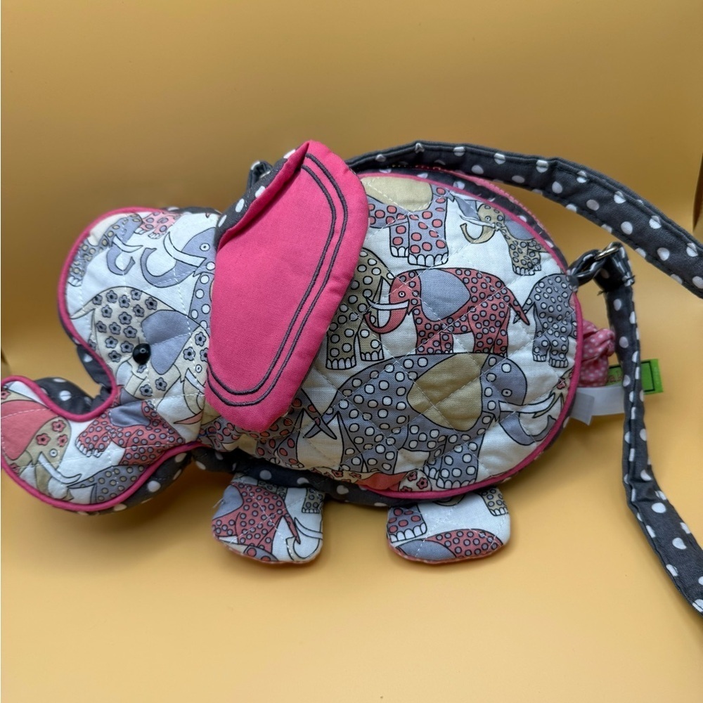 Douglas Elephant Quilted Crossbody Bag Kids Purse - Picture 8 of 9